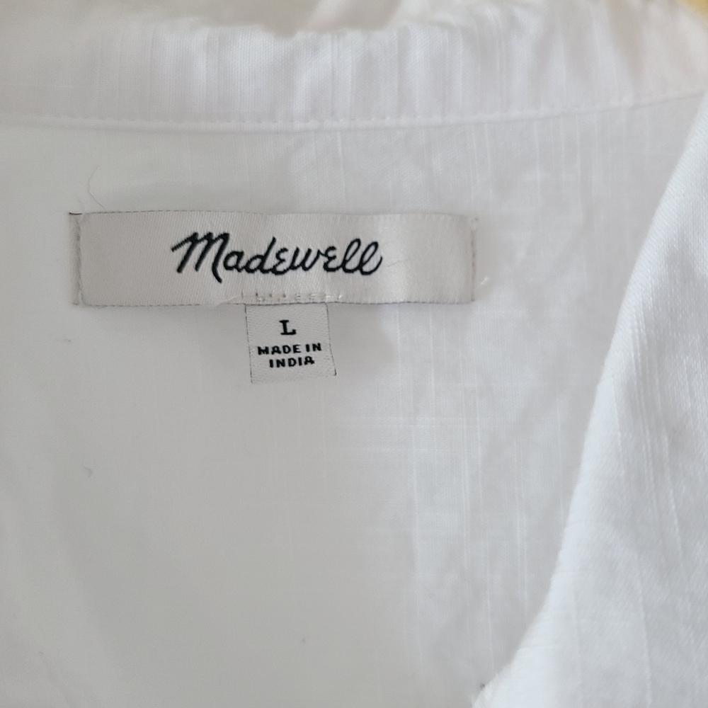 Madewell V-Neck Pocket Shirt - Picture 8 of 9